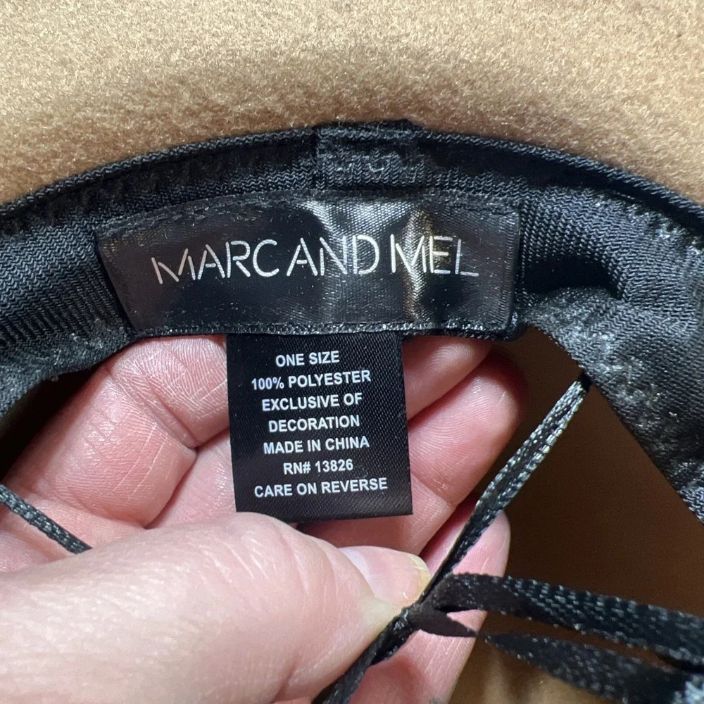 Mark And Mel Camel Color Large Brim Sun Hat